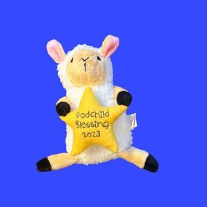 Wondershop Plush Lamb with Yellow Star
